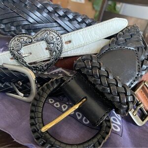 VINTAGE LEATHER BELT BUNDLE